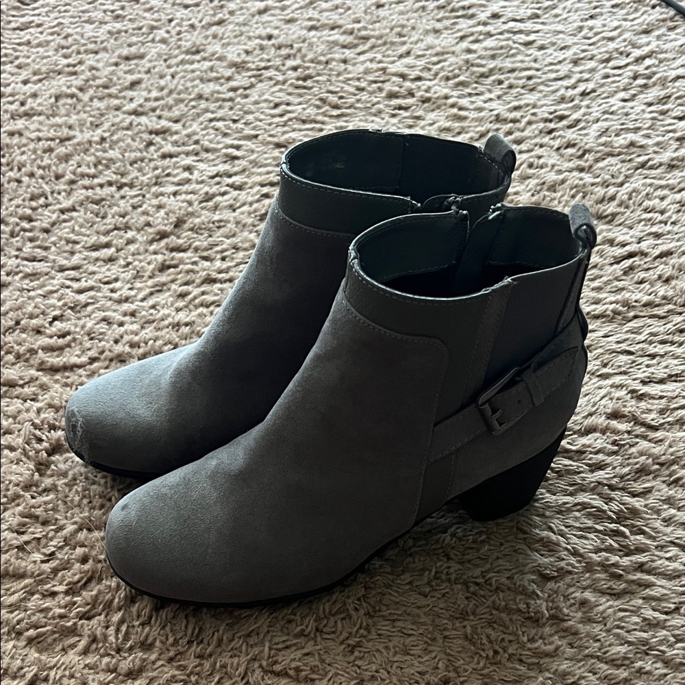Croft & Barrow Gray Ankle Booties